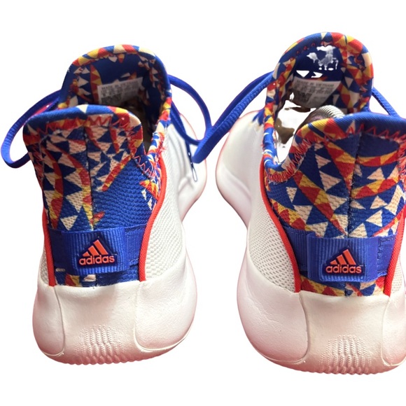 Adidas Women Size 8 Running Everyday Cloudfoam Pure SPW Shoes White/Orange/Red - Picture 4 of 7